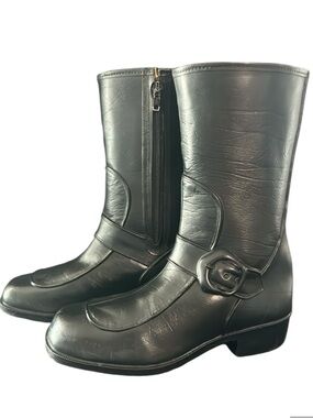 Vintage 70s Black Rubber Boots